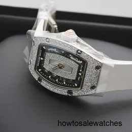 Relógio automático mecânico relógio RM relógio feminino com lábio vermelho série Rm07-01 conjunto de diamantes original relógio mecânico automático fashion feminino com nome