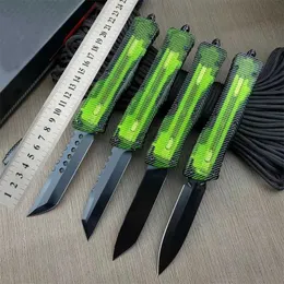 Охотничьи ножи для кемпинга Зеленая прозрачная наружная ручка Нож для выживания в кемпинге D2 Стальной складной нож Многофункциональный карманный нож для коробок EDC Ножи 240312