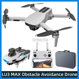 Dronlar lu3 max 4K kamera drone profesyonel fpv drone gps 5g wifi rc engel kaçınma quadcopter fırçasız motor helikopter oyuncak ldd240313