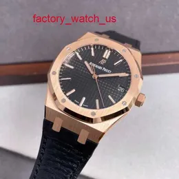 AP Fancy Watch Highend Watch Royal Oak Series 15510or OO D002CR.02 Rose Gold Black Face Mens Mash