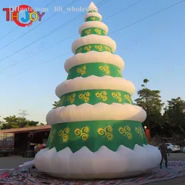 Großhandel 4m-/8m(13ft/26ft) Riesiger aufblasbarer Weihnachtsbaum mit Ornamenten für die Dekoration zu Hause/Einkaufszentrum 002