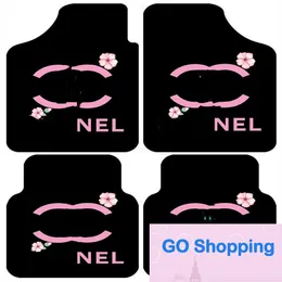 Top Quatily Car Foot Mat Universal Easy Cleaning Floor Mats Single Piece Cartoon Fashion Brand Carpet Suede Four Seasons Universal