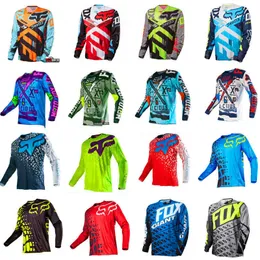 Venda quente f manga comprida terno de queda de velocidade esportes ao ar livre ciclismo terno de corrida off-road terno de queda de velocidade camiseta respirável