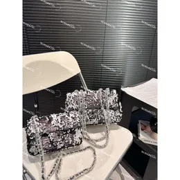 10A CF Ny produktlansering av paljettväska. Sparkling Stars Dinner BagFamous Fashion Designer Crossbody Bag Good Quality Party Gifting Overlay Design 25*16 20*12 cm Top