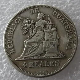 GUATEMALA 1894 4 Reales Copia moneta di alta qualità244p