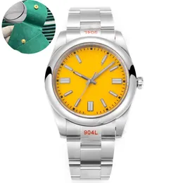 مصمم الساعات الرجال Orange Watch Women 31mm 36mm 41mm لا تاريخ الفولاذ المقاوم للصدأ حزام الصيف Watchbracelet الكلاسيكية حركة الاتصال الهاتفي البرتقالي مشاهدة Montre Lfaaa Factory