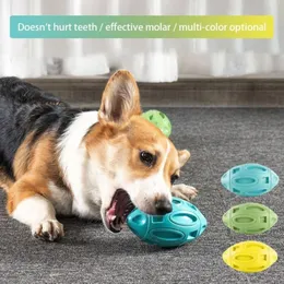 犬の噛みつきの歯が生える子犬サウンディングボールペットおもちゃの口頭清掃ケアペットチューイングエクササイズモラーおもちゃapparel262k