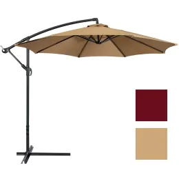 NETS 2/2.7/3M Trädgårdsparaply Cover Waterproof Beach Canopy Outdoor Garden UV Protection Parasol Sunshade Paraply Byte