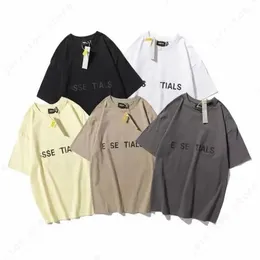 Essentialtshirt designer Essentialsfelpe da uomo Top Fashion Shirt T-shirt ESS manica corta FOG 1977 3D Letter Loose Men's EssentialsFelpe