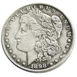 US 1898-P-O-S Morgan Dollar Cópia de moedas banhadas a prata metal artesanato fábrica de fabricação 286m