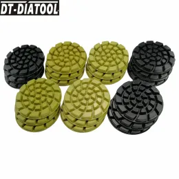 Schroevendraaiers dtdiatool 21pcs/set diamond Concrete Polishing Pads Floor Renew Pads Professional Resin Bond Thedened Disc dia 4 "/100mm