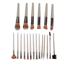 Set di pennelli per spugne per trucco, manico ergonomico delicato sulla pelle, ombretto, capelli in fibra sintetica, setole fini e dense per la casa