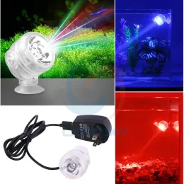 Illuminazione Acquario Anfibio Sommergibile Mini Faretto a LED Direzione regolabile Lampada a colori Mulyi con clip di aspirazione