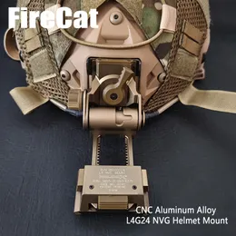 L4G24 aluminum alloy flip bucket double tube four eye night vision instrument with connecting bracket tactical cuttlefish dry helmet base lll