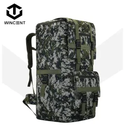 Bags WINCENT Large Capacity Outdoor Travel Backpack Male 120L Army Fan Rucksack New Tactical Camouflage Sports Mountaineering Bag