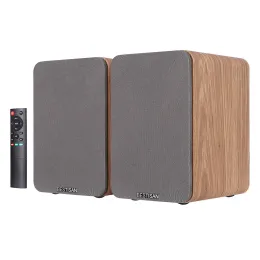 Alto -falantes 80W Spesso de jogos para jogos de mesa Bluetooth Boombox Boombox Wooden Bookshelf Speakers 2.0 Home Theater System Bass Efeito para PC TV