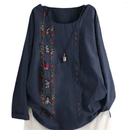 Magliette da donna womens womens casual lino sciolto lino più dimensioni giornaliere boho tanic thirt camicetta