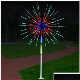 Dekoracje świąteczne 1.8m LED Fireworks Light Waterproof Tree Fairy Lampa na patio na przyjęcie Work Wejd