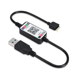 Bluetooth USB RGB LED Strip Light 5V Volt Müzik Uzaktan Denetleyici Kablosuz 5050 2835 LEDS STRIPS1203861