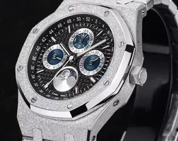 24ss novo designer apwatch relógio de quartzo mecânico luxo alta qualidade relógios profundos à prova dwaterproof água causal relógio masculino calendário completo