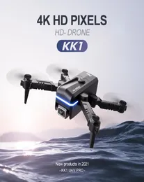 Global Drone 4K Double HD Camera Mini Mini مع WiFi FPV قابلة للطي طائرات الهليكوبترات الطائرات بدون طيار الطائرات بدون طيار للبطارية KK4094840
