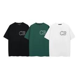 Cole Buxton Embroiled CB T-shirt Bästa kvalitet Crew Halsring Kort ärm T-shirt Summer Mens Loose Casual Simple Top 240313