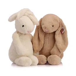 Cartoon Rabbit Doll Soft Plush Toys Söta långa öron Bunny Appease Toy för barn Söta plyschfyllda djurens sovande leksaker för barn Q7437001