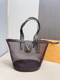 Bolsa de praia Boggs de verão Bolsa de praia EVA Beach Basket Bolsa de piquenique feminina Bolsa de ombro à prova d'água Designer de viagem ao ar livre Bolsa de ombro de compras