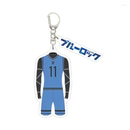 Keychains Anime Key Ring Blue Prison Acrylic Jersey Accessories Peripheral Two Yuan Pendant Hanging Ornaments