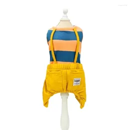 Dog Apparel Romper Colorful Clothes Puppy Overalls Jumpsuits For Outdoor Wear