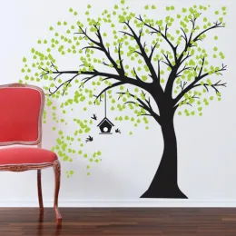 Stickers Olive Tree Wall Sticker Large Tree Branches Living Room Background Wall Decal Home Decoration Wallpaper Art Mural Vinyl TA469