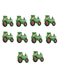 10PCS tractor embroidery patches for clothing iron patch for clothes applique sewing accessories stickers badge on cloth iron on p5408659