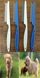 Cat Dog beauty tools Metal Nit Head Hair Pet Lice Comb Fine Toothed Flea Flee Handle pets supplies3282269