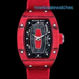 Famoso relógio RM Watch Grestest Watch Rm07-01 Red Ntpt Branded Edição limitada 50 relógios femininos e masculinos