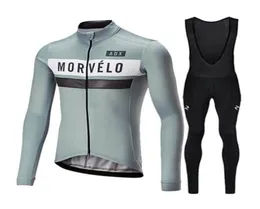 長袖2019 Morvelo Team Pro Autumn Brueasable Tops Cycling Jerseys New Bike Bicycle Cycling Clothing Maillot Ropa Ciclismo3682187