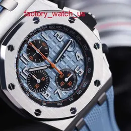 AP Fancy Watch Highend Watch 26238ST Автоматические механические часы диаметром 42 мм, синий круглый циферблат с функцией обратного хода/обратного прыжка, хронограф