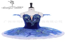 Royal blue Bird YAGP Competizione di balletto professionale Tutu Donna Classico PancakeTutu Costume VestitoBT8980B8177057