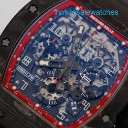 Famoso relógio RM Relógio Grestest RM011-FM Ntpt Fibra de Carbono Famoso Luxo Scuderia Team Limited