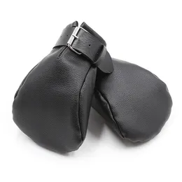 Секс-игрушки кожаные черные наручники для взрослых на спине для рук и ног SM удерживающие устройства полный пакет ПУ удерживающие женские с посудой