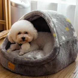 Warm Pet House Puppy Kennel Mat For Dogs Animals Cat Kitten Nest Foldable Small Dogs Basket Teddy Chihuahua Cave Dog Bed Cushion315P
