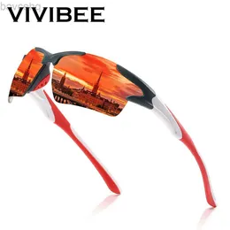 Männer Spiegel Rote Sonnenbrille Schwarz Rahmen Sport Brille Frauen Radfahren UV400 Unisex Fahrrad Reiten 2024 Sonnenbrille ldd240313