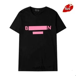 Designe Balmanly Ballmainly Ballman Balman Balmani Fashion Short Top Designer 남자 남녀 여름 편지 인쇄 T 여성 266H 셔츠 검은 품질 48ch