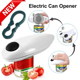 Öppnare Electric Can Opener Kitchen Tools Mini One Touch Automatic Slooth Edges kan tenn Touch No Sharp Edges Handheld Kitchen Bar Tool Tool