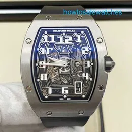 Emocionante relógio de pulso exclusivo relógios de pulso RM Watch RM67-01 Series RM67-01 Ti liga de titânio edição limitada moda lazer esportes pulso