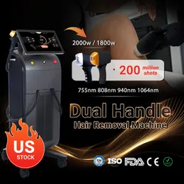 Super Cooling 808nm Diode Laser Depilation Lazer Hair Removal Machine 755nm 1064nm 940nm 4 våglängd