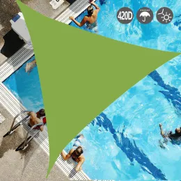 ネットサンシェードセール、3.6mの防水屋外庭園シェルター95％UVProof Triangle Courtyard Sunshade Canopy Patio Pool Protection