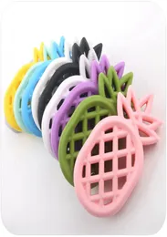 Bebek silikon teether çiğneme silikon ananas duyusal oyuncaklar diş çıkarma mücevherleri diy hemşirelik aksesuarları bebek teether8039492