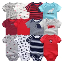 6pcsset unisex urodzone ubrania dla dzieci jednorożca bawełna dziewczyna kreskówka dziewczyny odzież JUSSUITS Bodysuits 240307