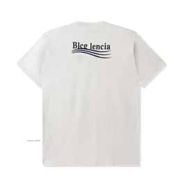 BLCG LENCIA News Mens Camiseta Designer Camiseta Mens Tees Puro Algodão Impresso Elegante e Versátil Simples Pescoço Redondo Marca Moderna Roupas Unissex 3050
