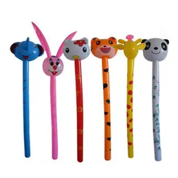 New Cartoon Tiger Rabbit Inflatable Animal Long Hammer No wounding Stick Baby Children Toys Kids Gift4715568